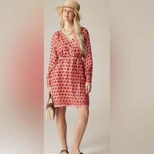 J.Crew Floral Long Sleeve Wrap-Style Dress – NWT